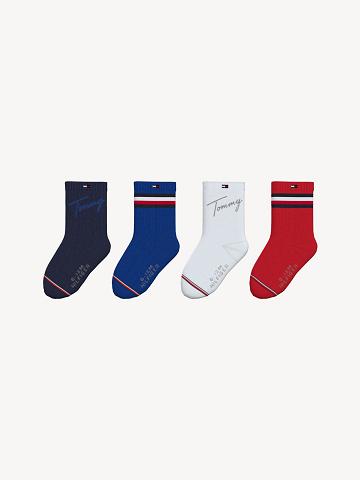 Fiú Tommy Hilfiger Babies' 4PK Zokni Sötétkék | HU 2368QMA